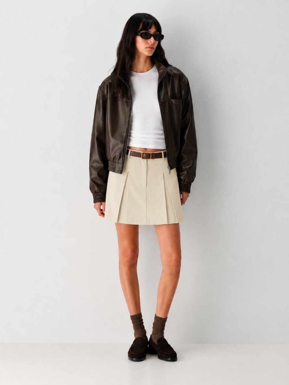 Aritzia Bellcast Pleated Mini Skirt